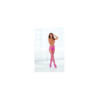 Collant sexy rose néon résille filet 